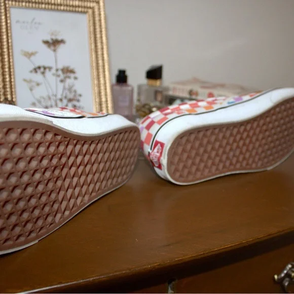 Colorful Checkered Vans slip on - Picture 4 of 6